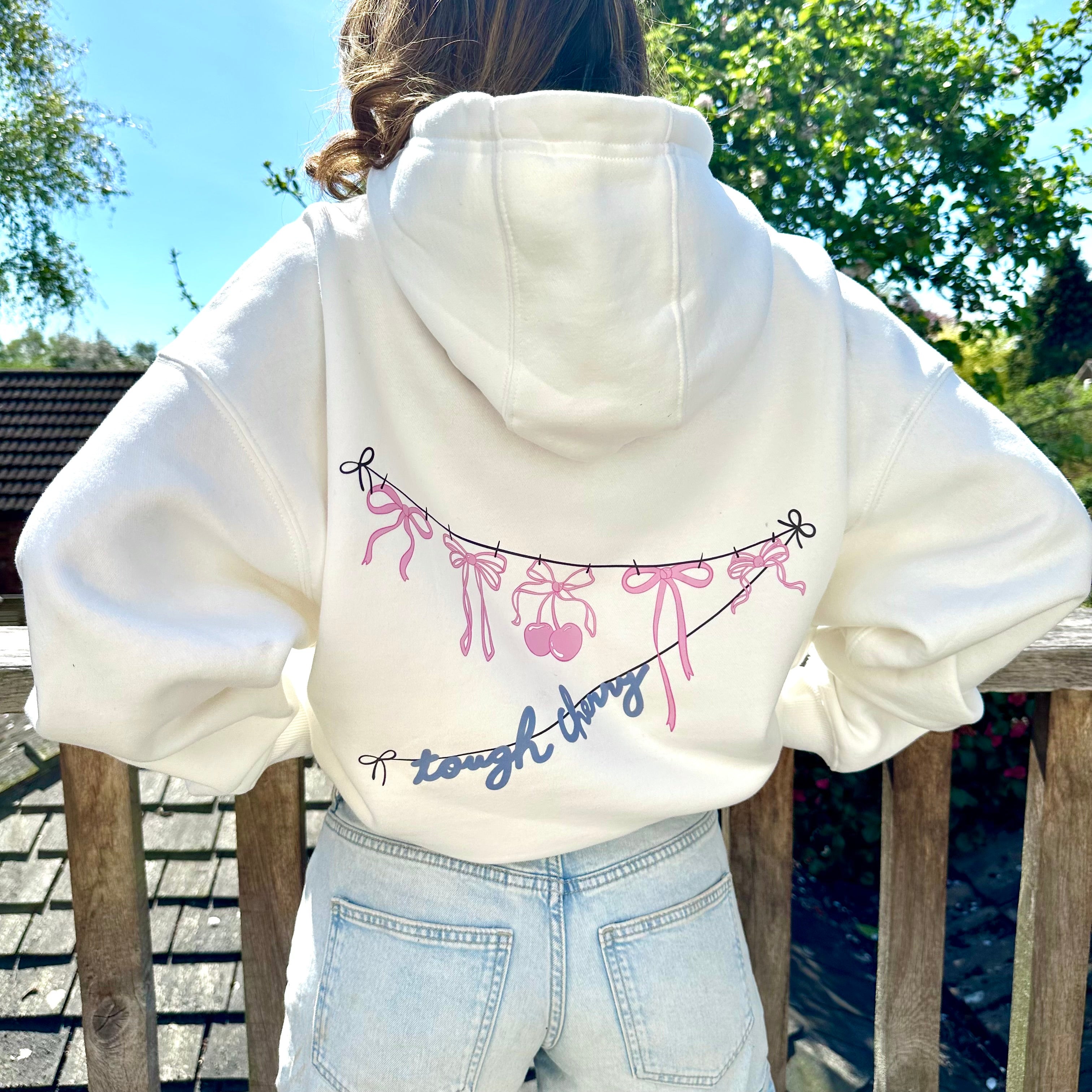 Tough Cherry Bow Hoodie or Sweatshirt