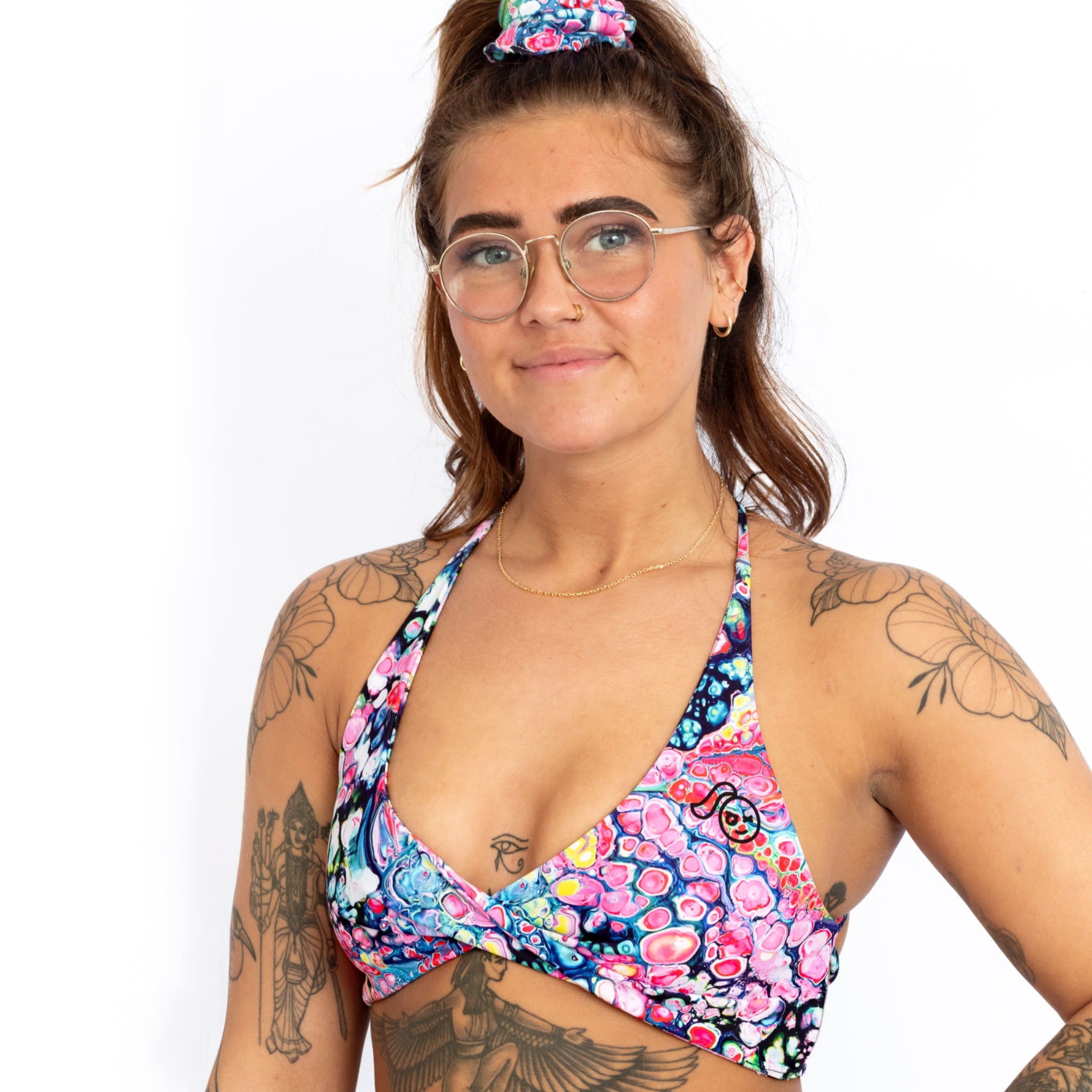 Bubbles Twisted Sports Bra