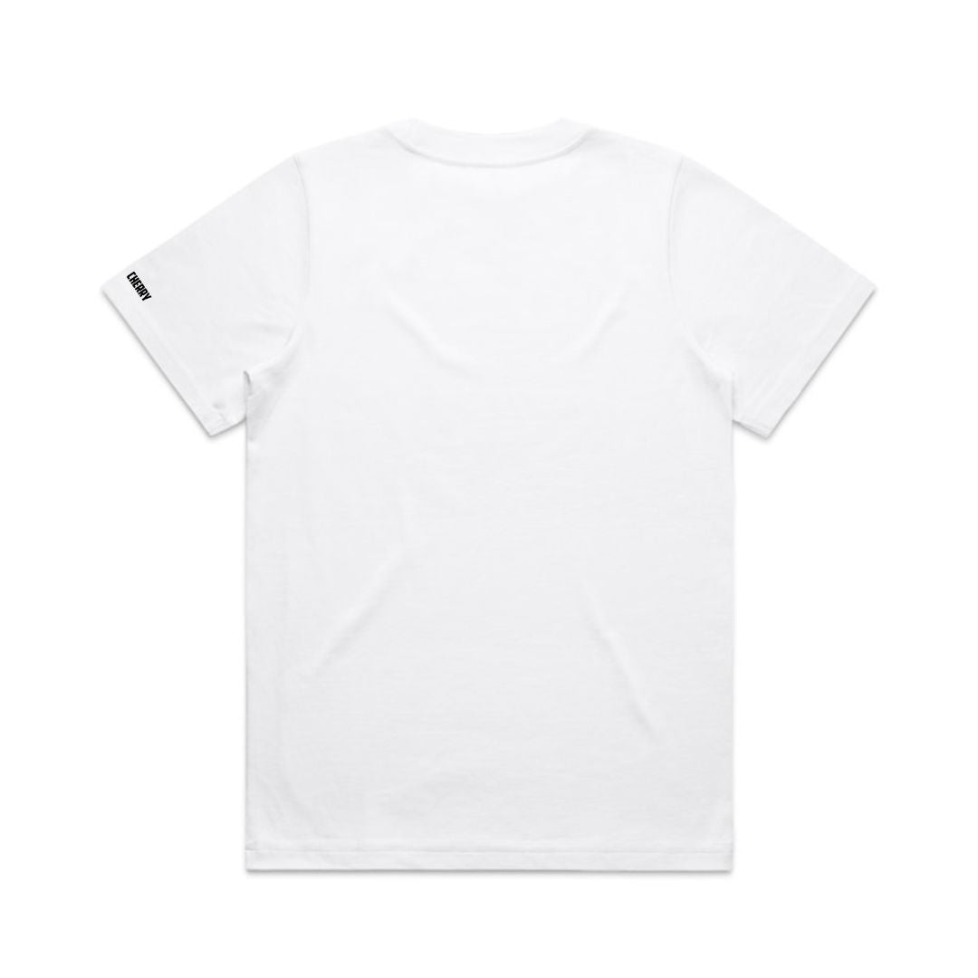 Tough cherry White oversized t-shirt from the i love jiu jitsu girls collection on a white background