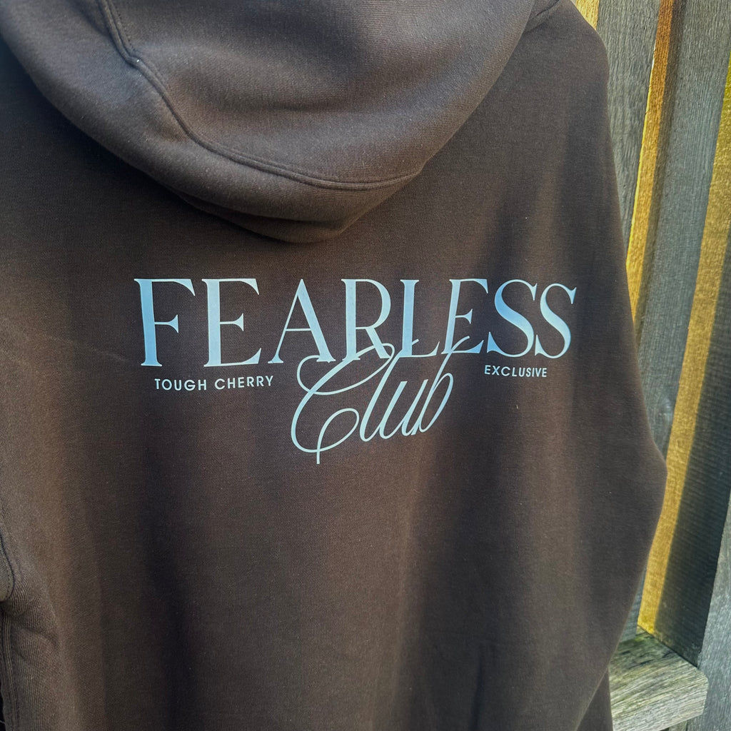 Sample Sale- Espresso Fearless Club Hoodie, Medium
