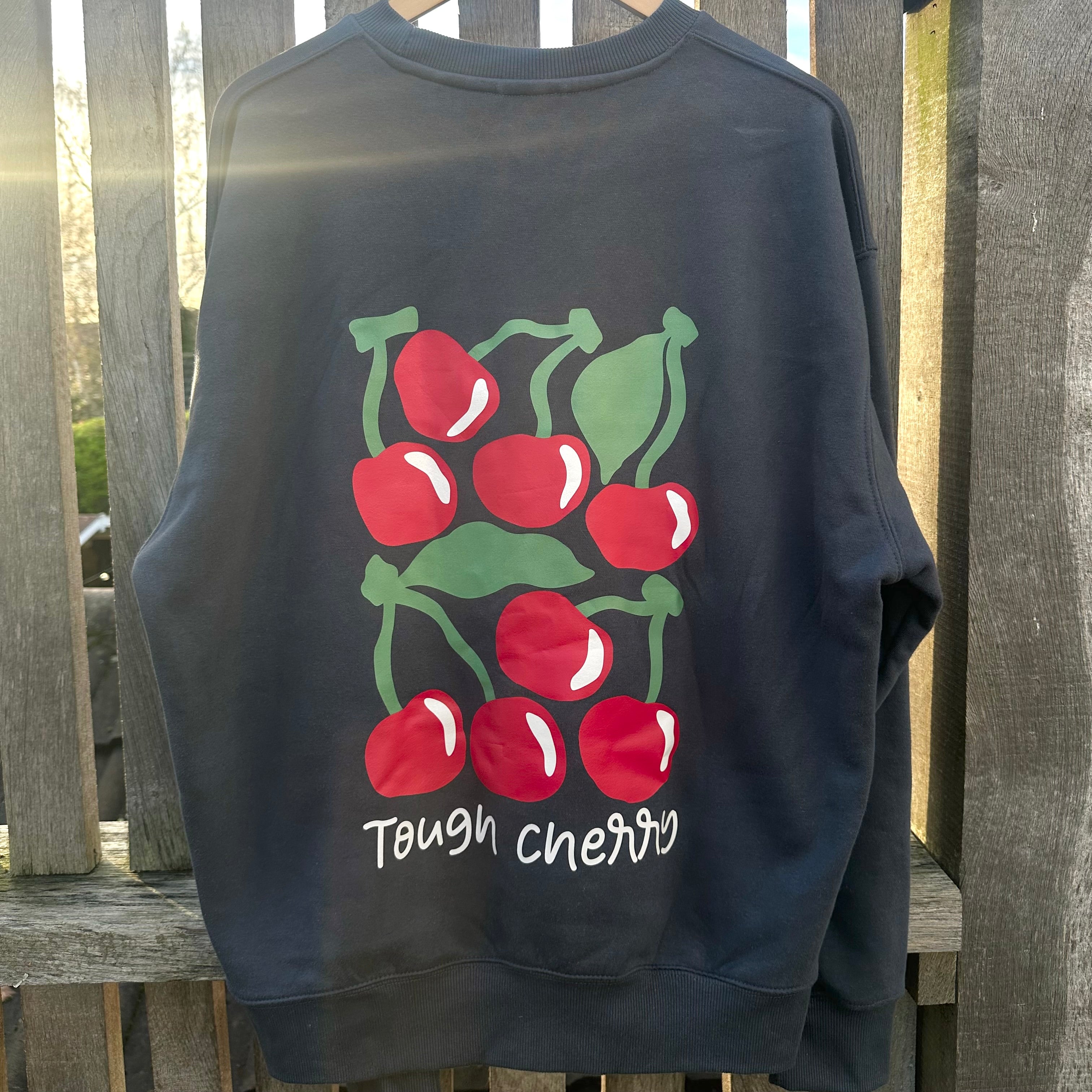Sample Sale- Dark Blue Cherry Sweatshirt, Large