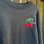 Sample Sale- Dark Blue Cherry Sweatshirt, Large