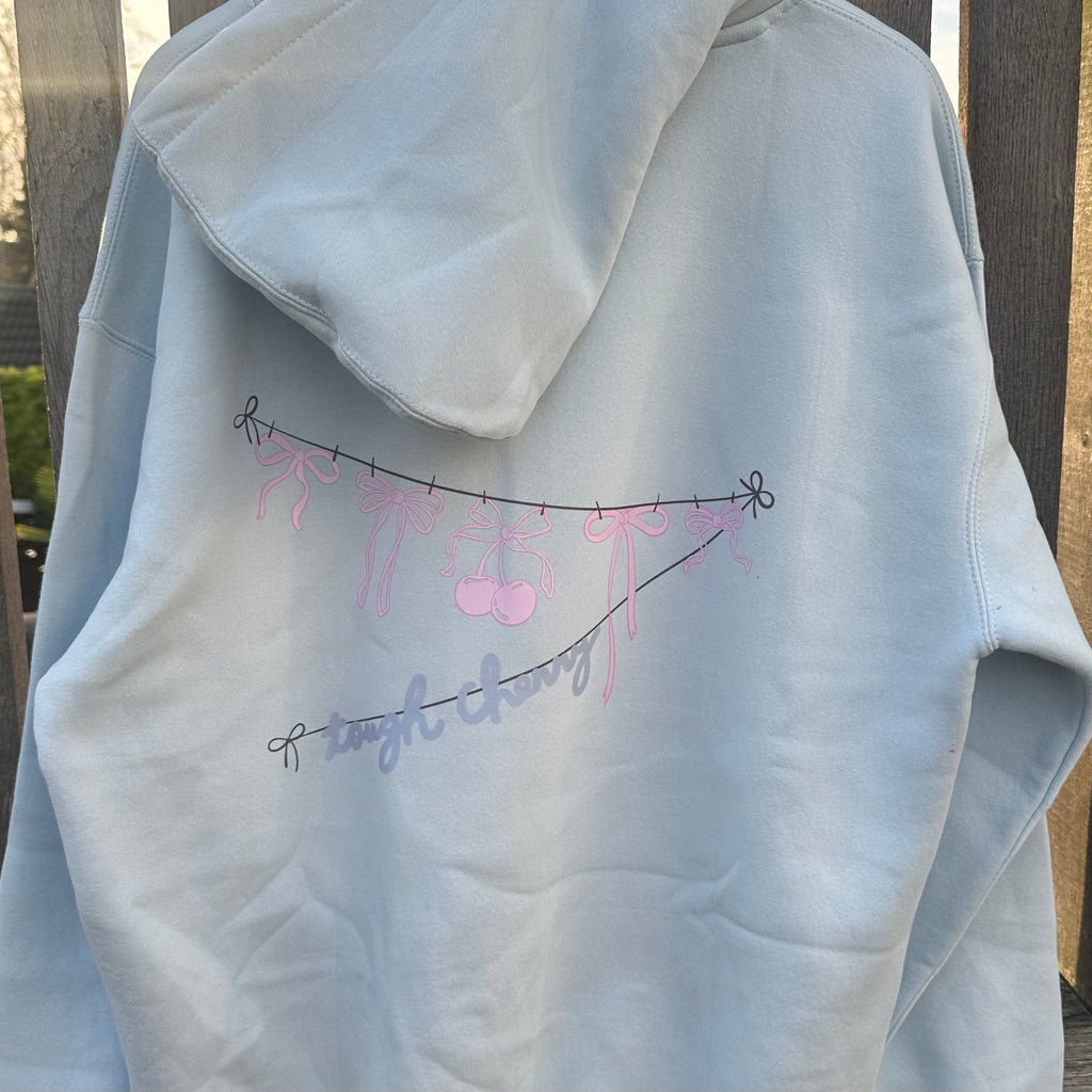 Sample Sale- Sky Blue Bow Hoodie