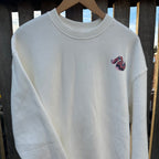 Sample Sale- Camo Heart White Sweatshirt, Medium