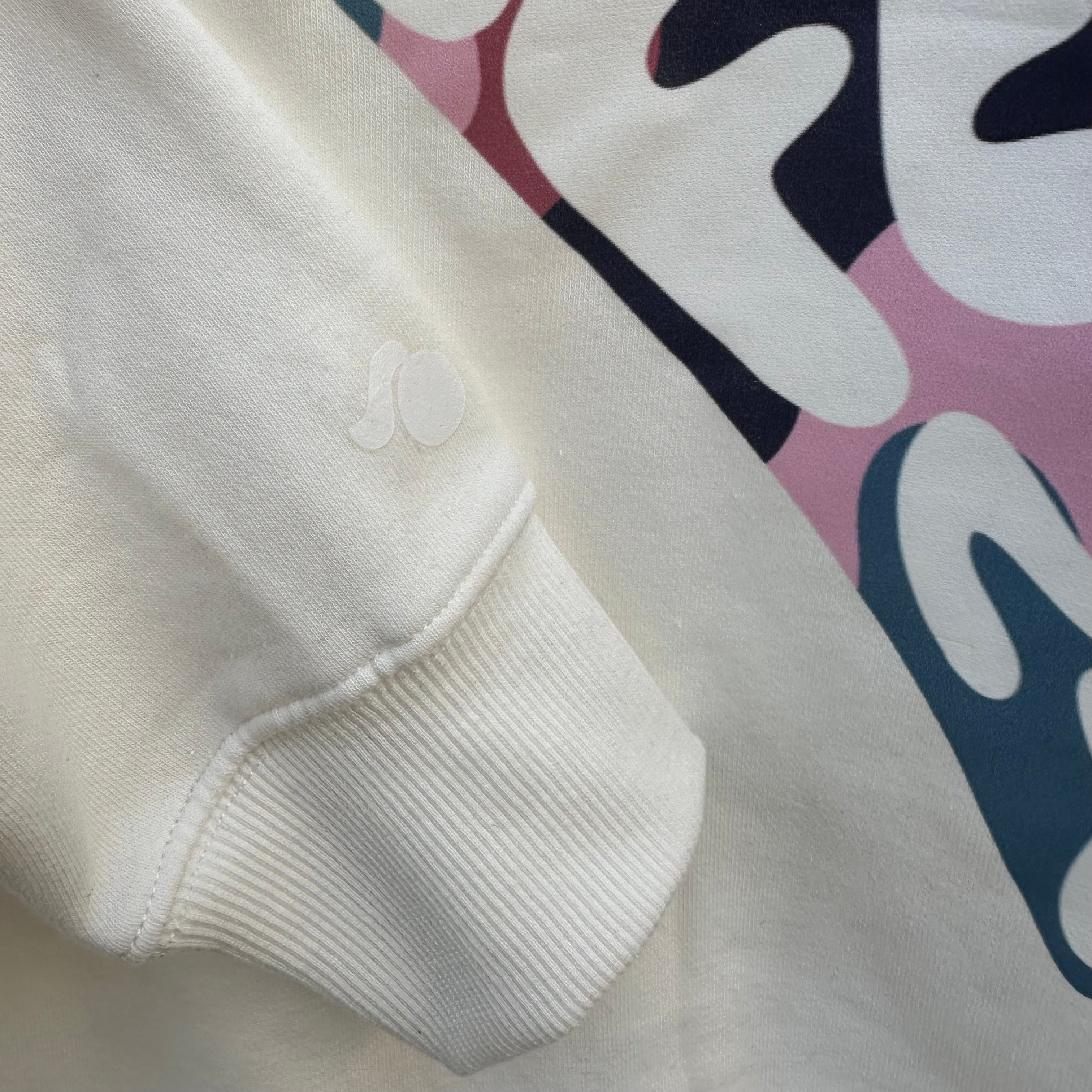 Sample Sale- Camo Heart White Sweatshirt, Medium