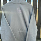 Sample Sale- Baby Pink and Grey Simple Logo Hoodie