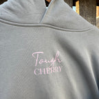 Sample Sale- Baby Pink and Grey Simple Logo Hoodie
