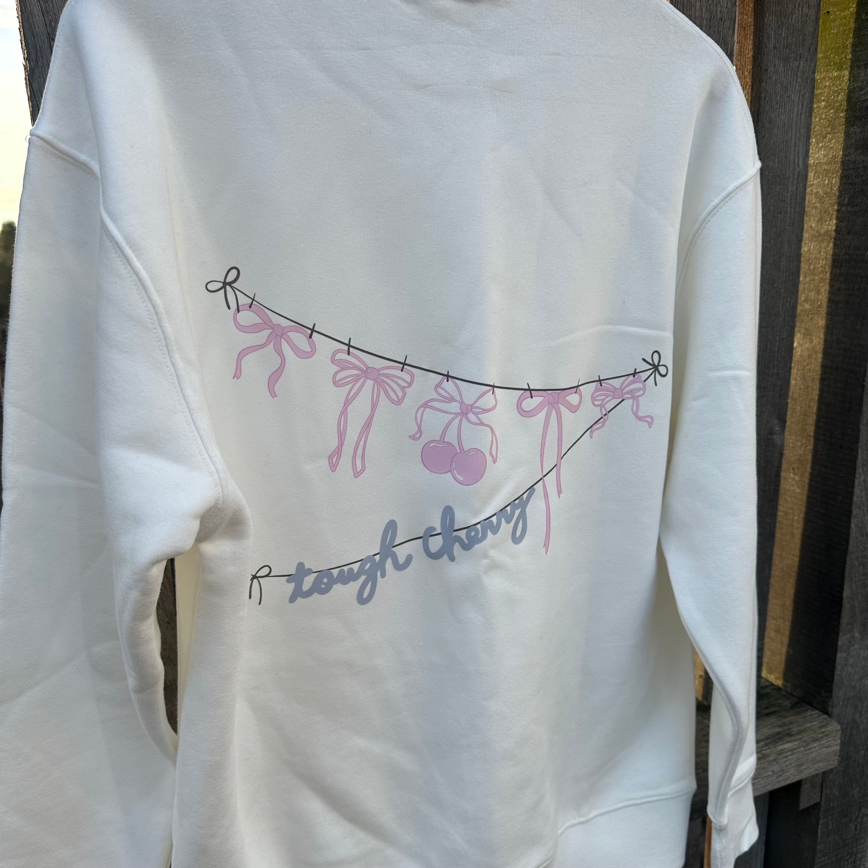 Sample Sale- White Bow Sweatshirt