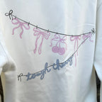 Sample Sale- White Bow Sweatshirt