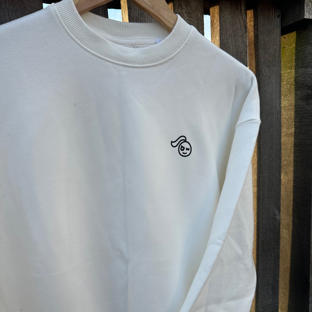 Sample Sale- White Bow Sweatshirt