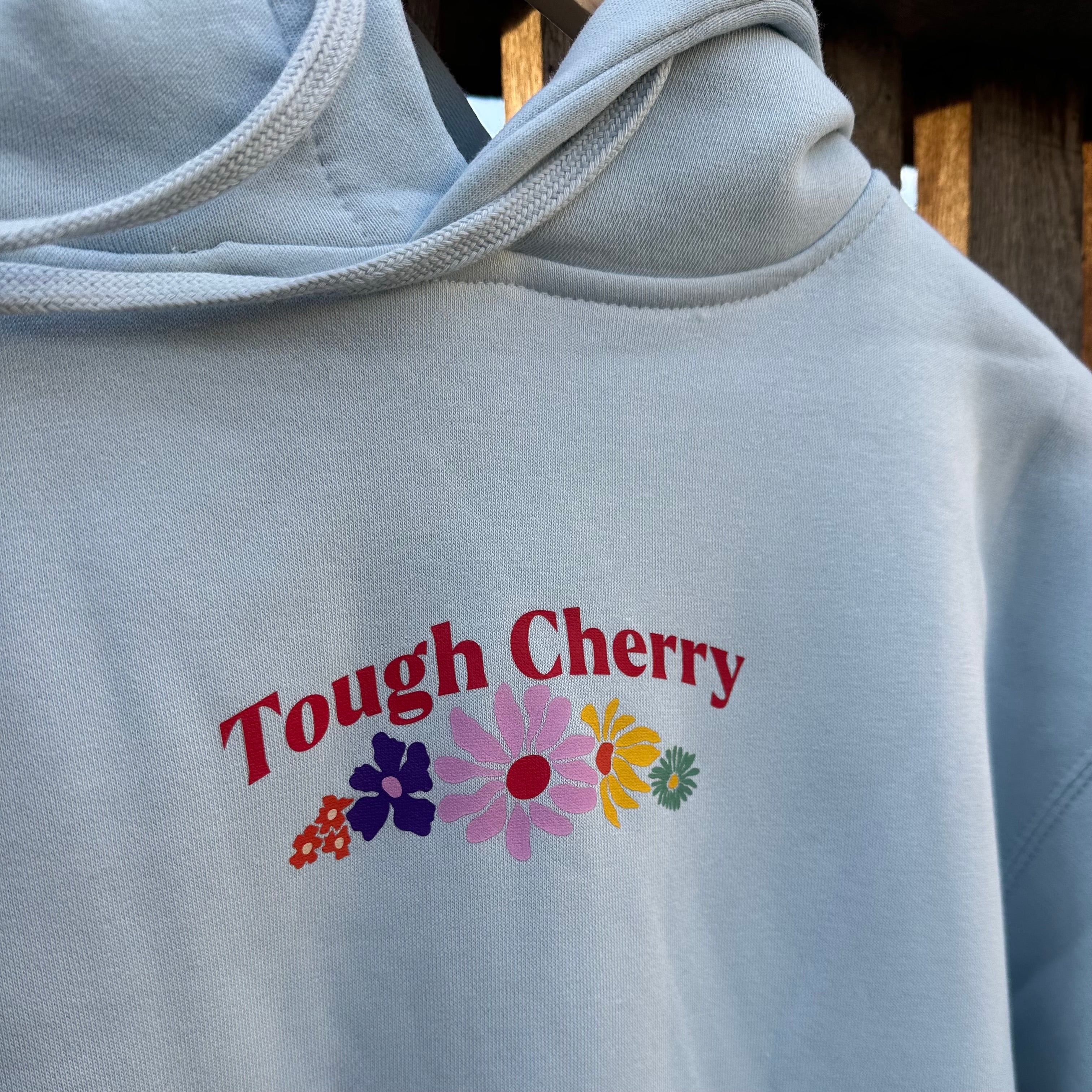 Sample Sale- Sky Blue Flower Field Hoodie