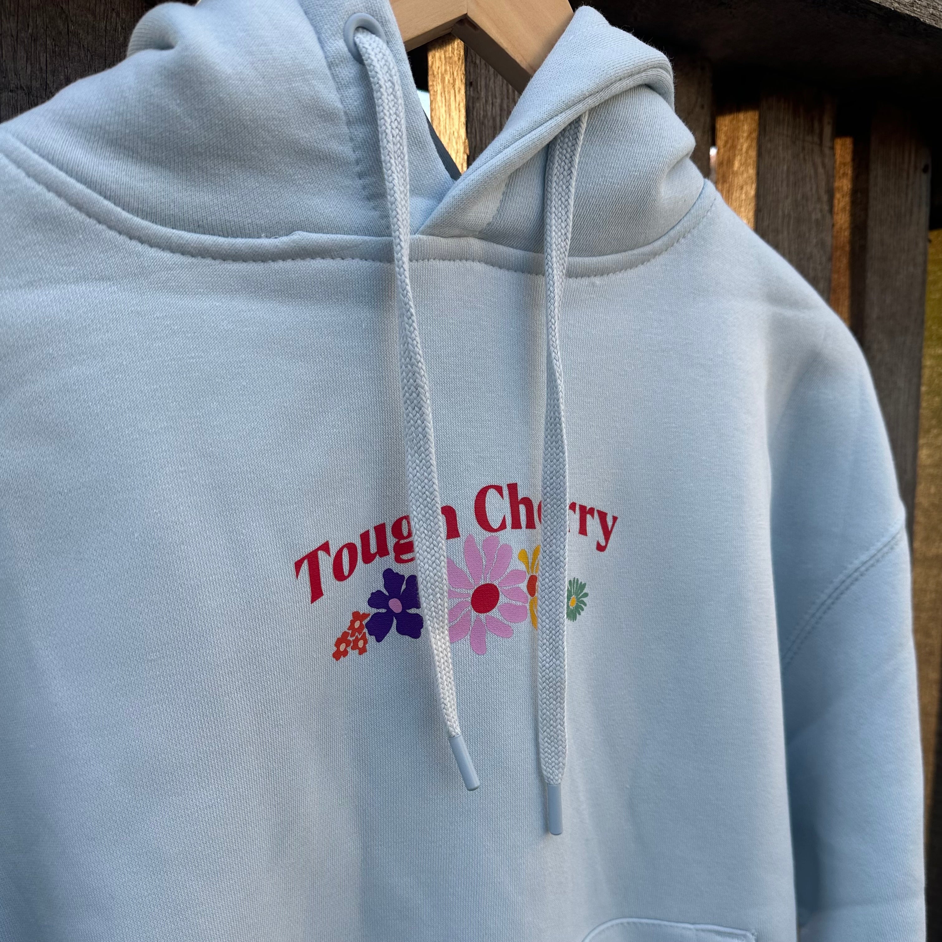 Sample Sale- Sky Blue Flower Field Hoodie