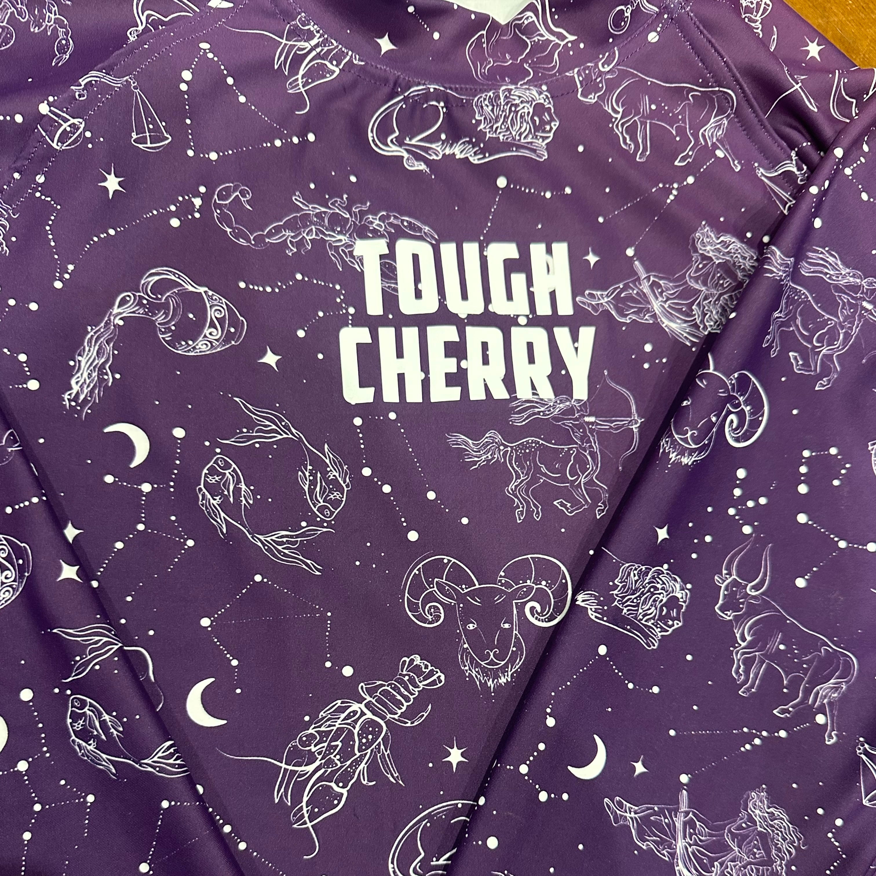 Sample Sale- Purple Under the Stars Long Sleeve Rashie, Medium