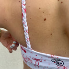 Cherries and Cherubs Braided Sports Bra