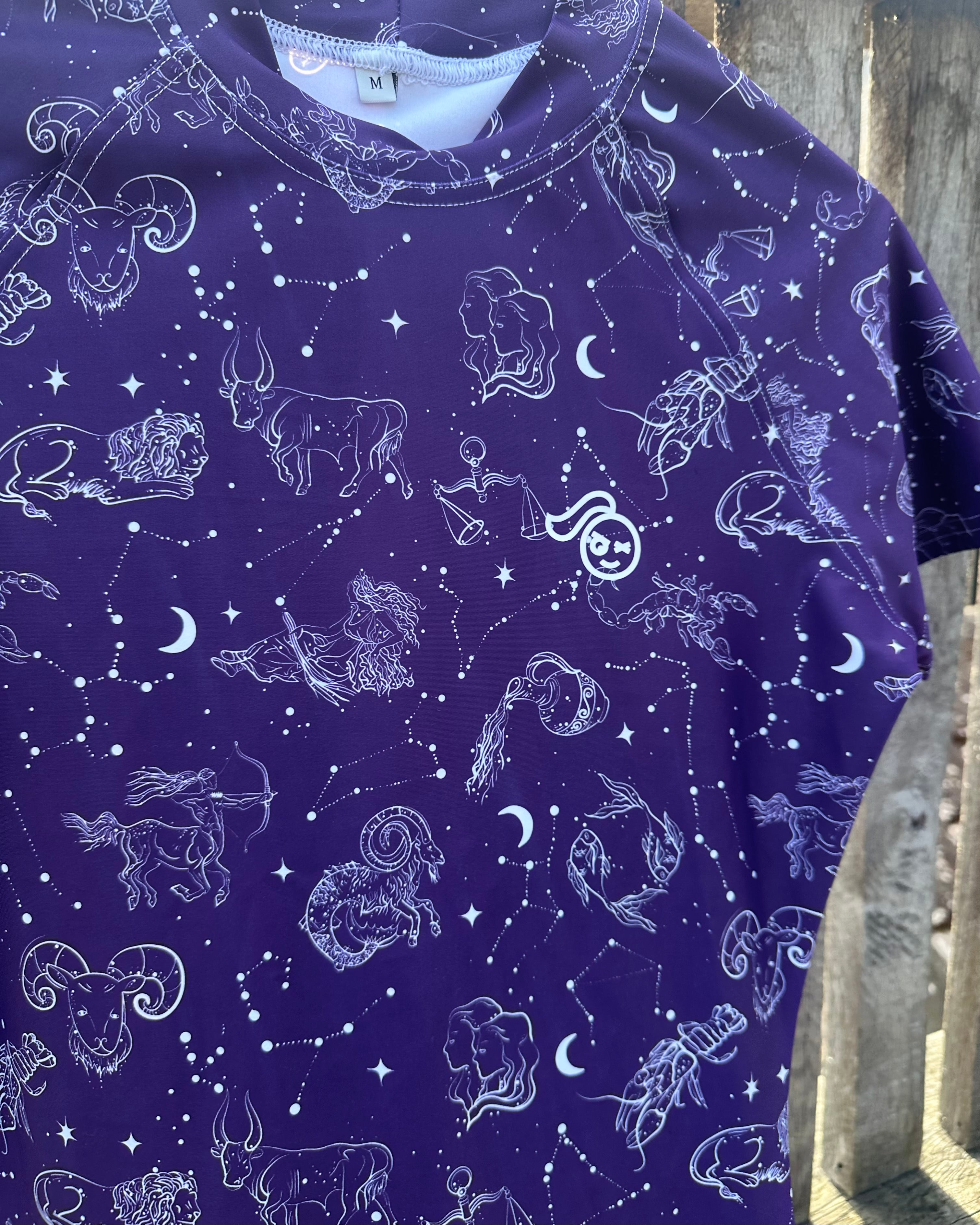 Purple Under The Stars Momentum Short Sleeve Rashie