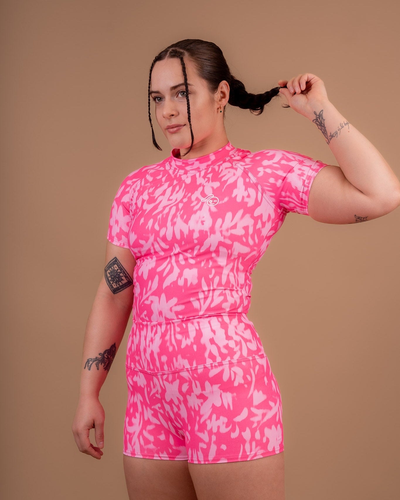 Calypso Bubblegum Momentum Short Sleeve Rashie