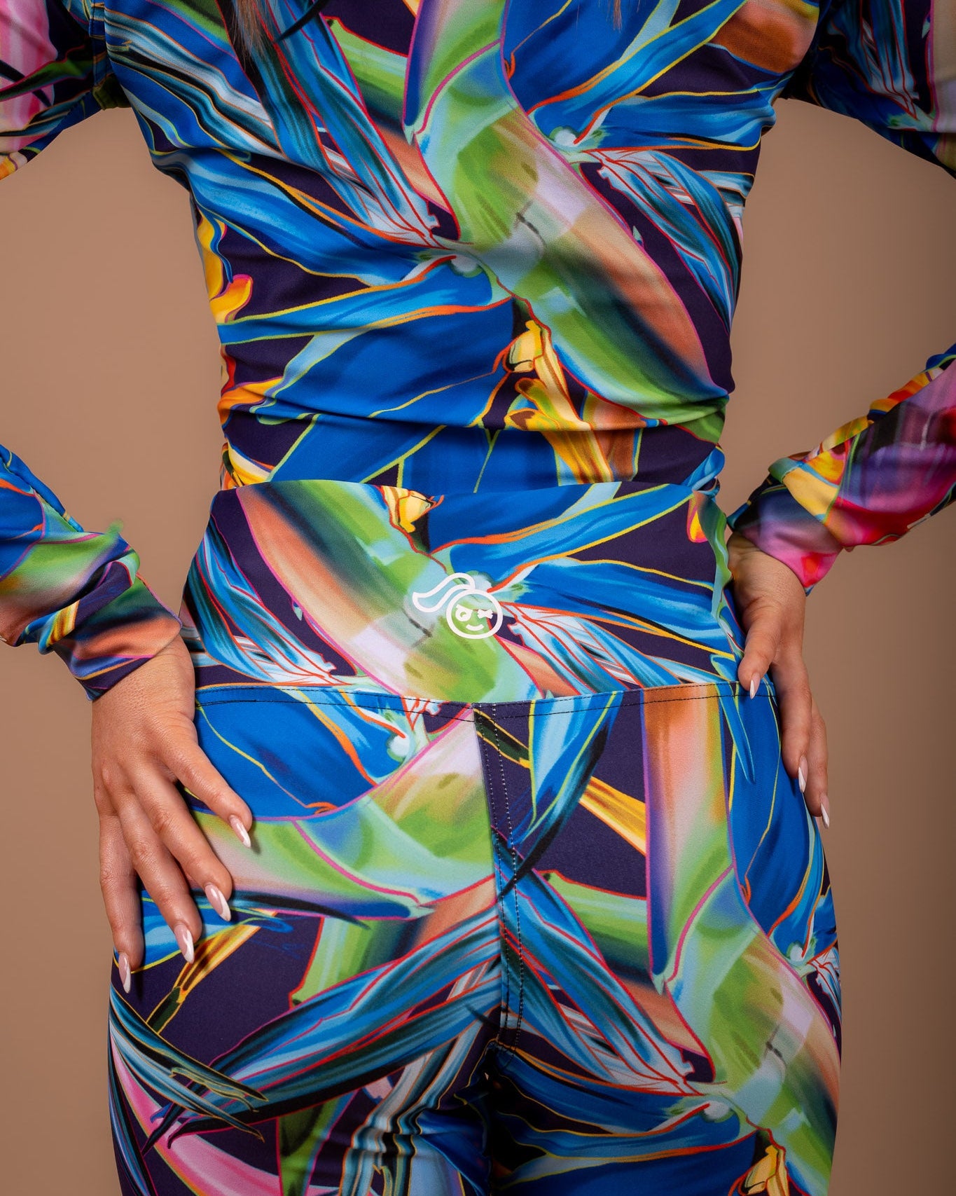 Tropical Flora- Midnight Rashie