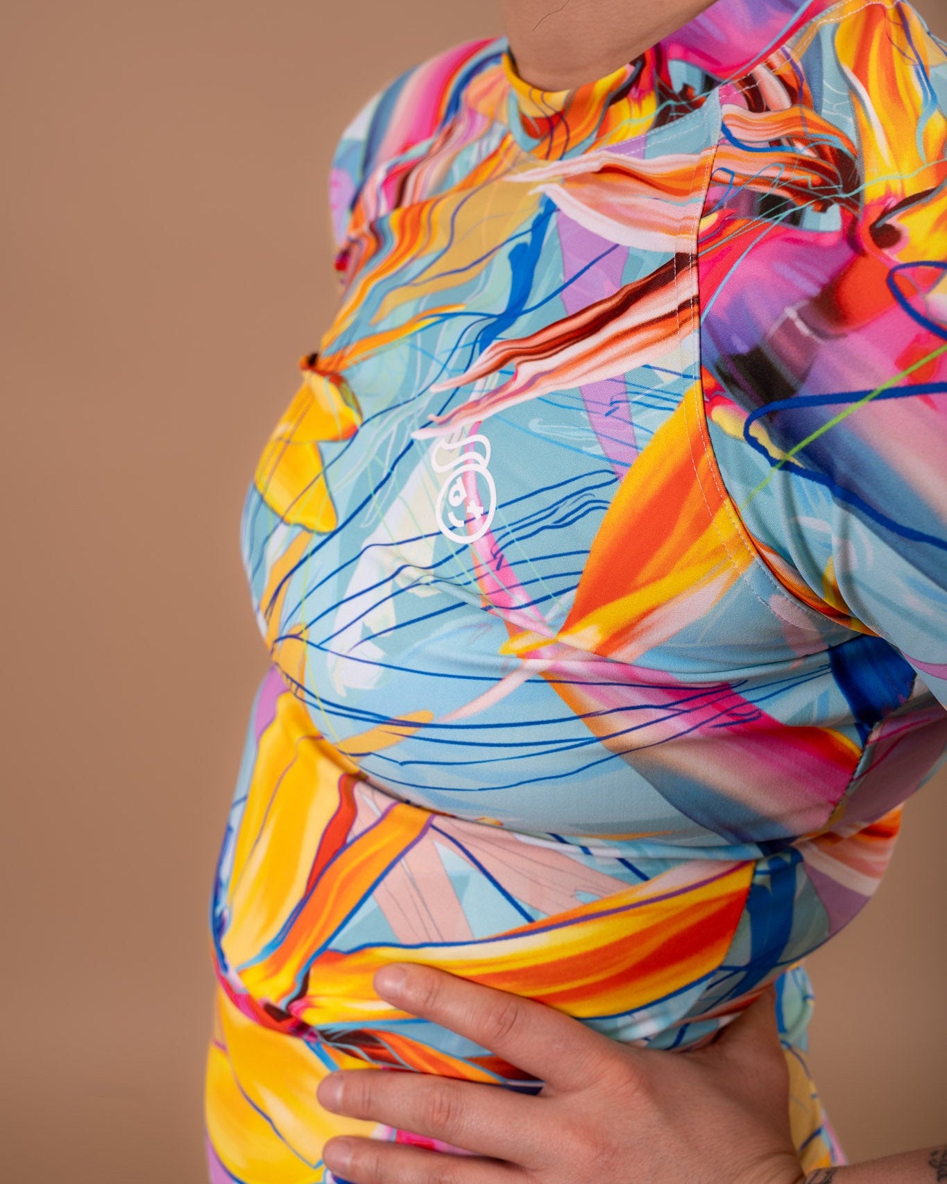 Tropical Flora- Turquoise Rashie