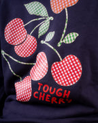 Gingham Cherries Navy Hoodie