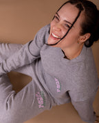 Cherry Fight Club Wide Leg Joggers