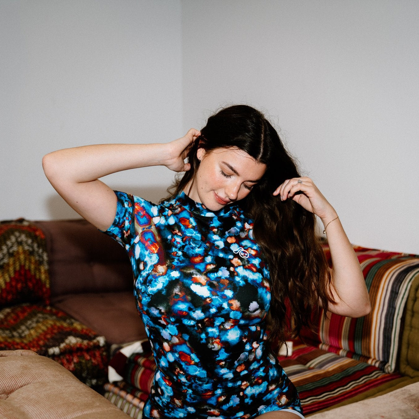 Luna Blue Momentum Short Sleeve Rashie