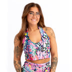 Bubbles V-Neck Halter Top