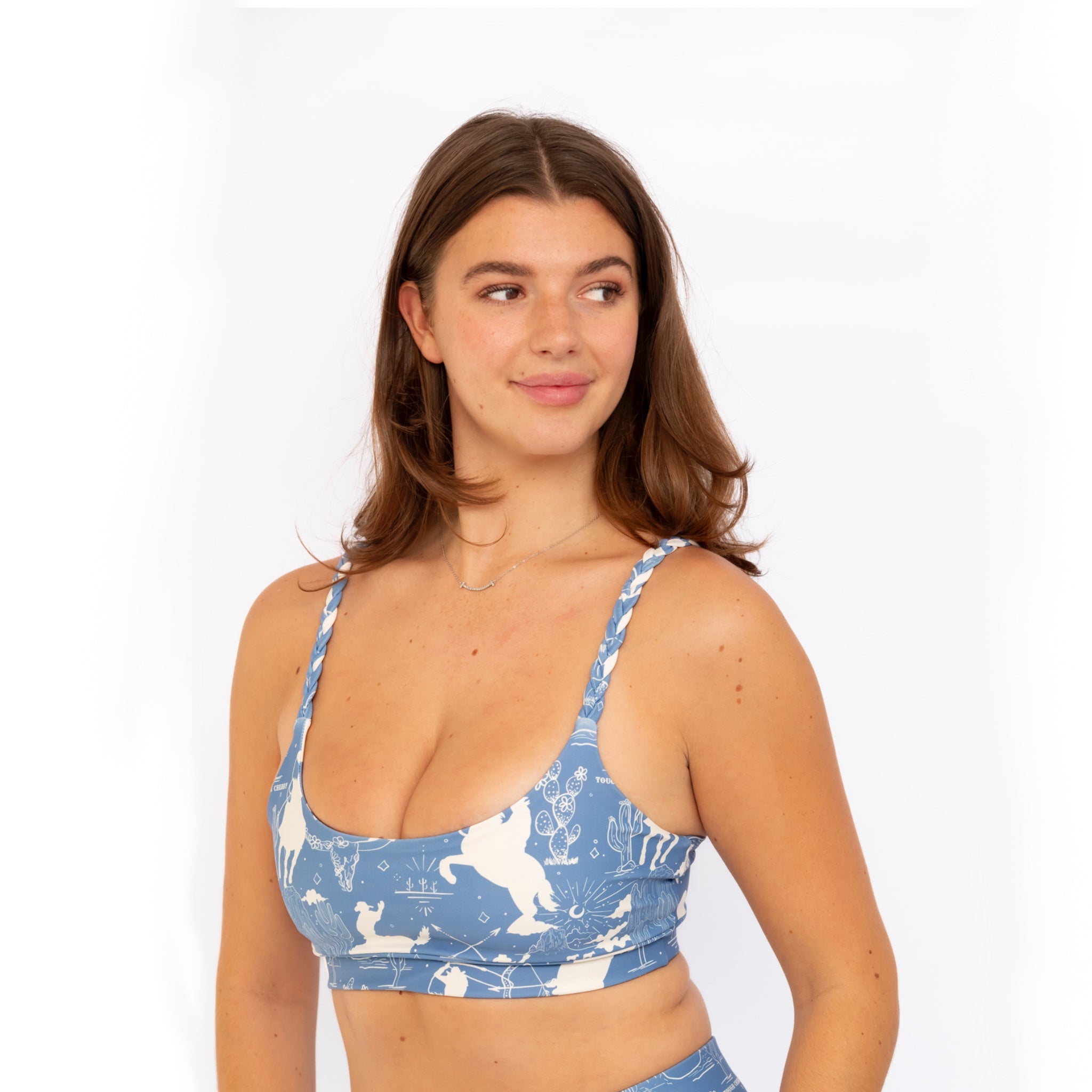 Western Rodeo Braided Sports Bra