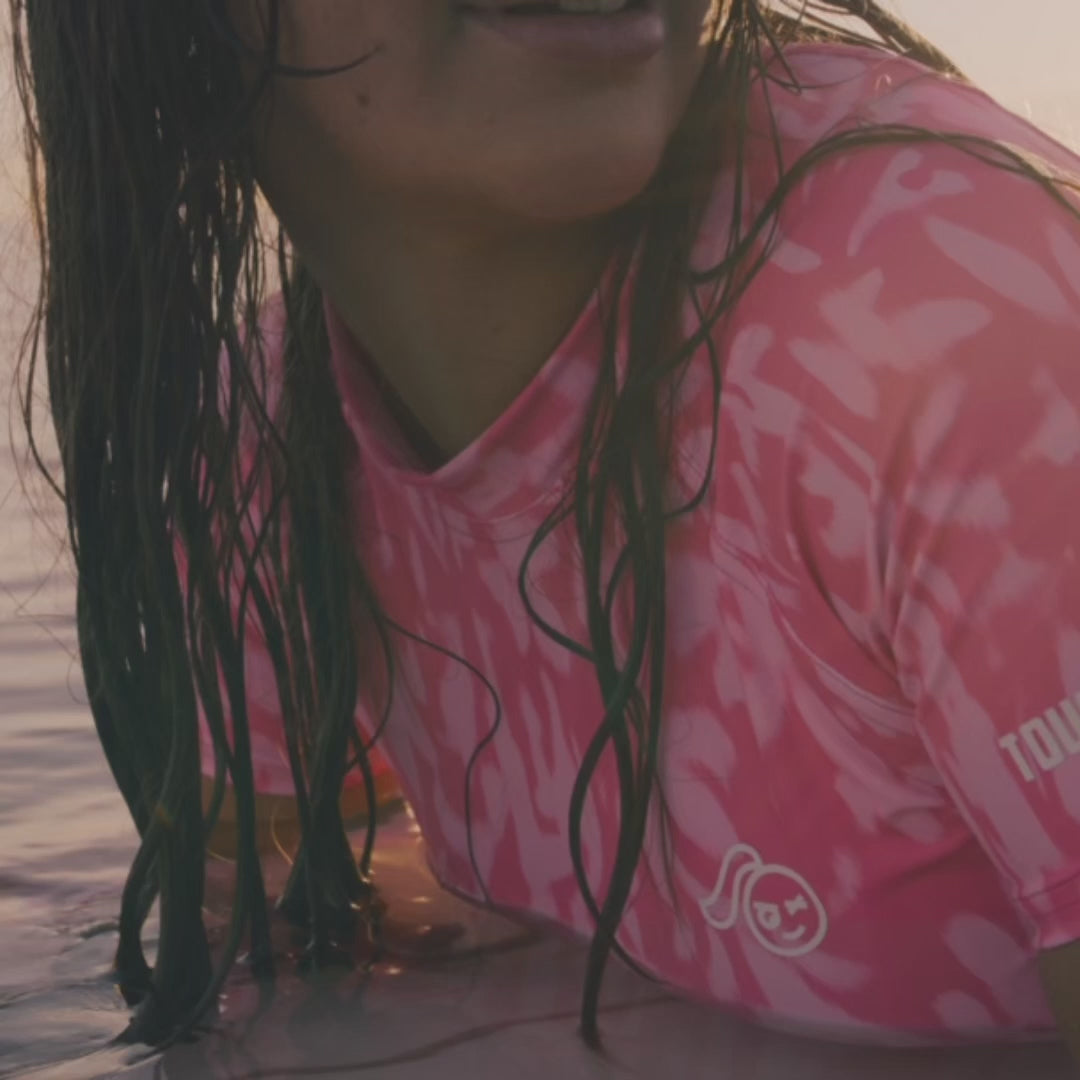 Calypso Bubblegum Momentum Short Sleeve Rashie