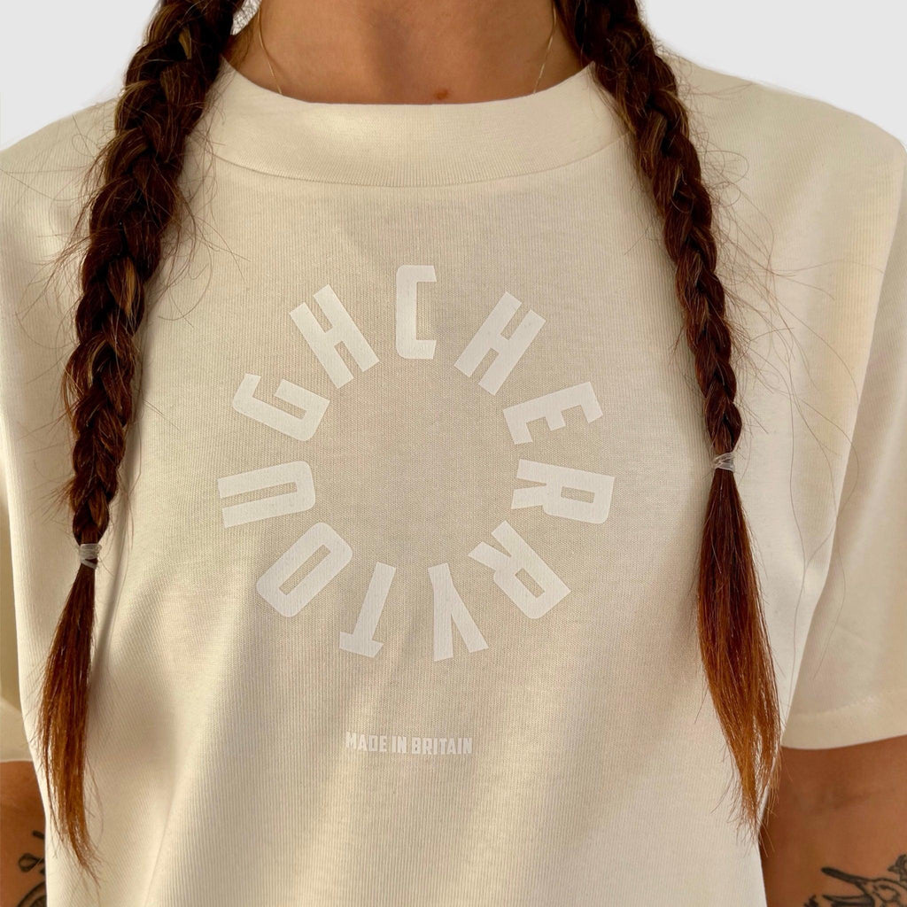 Unisex Circular Logo Oversized T-shirt - Tough Cherry