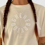 Unisex Circular Logo Oversized T-shirt - Tough Cherry