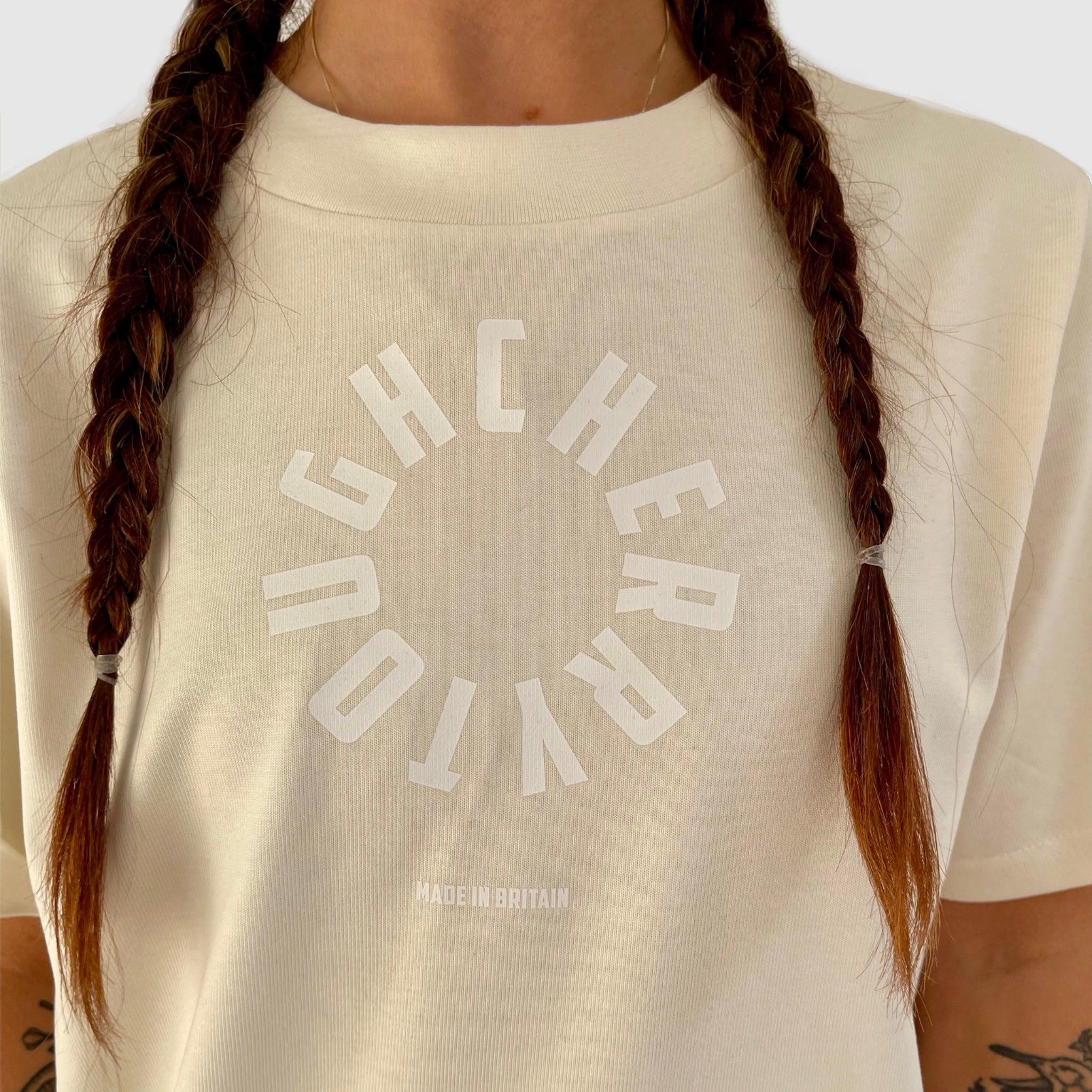 Unisex Circular Logo Oversized T-shirt - Tough Cherry